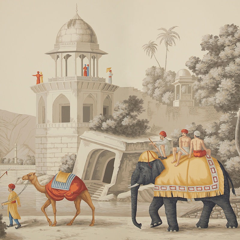 Обои ручная роспись Early Views of India scenic paper Обои ручная роспись Early Views of India scenic paper в Нижнем Новгороде | Loft Concept