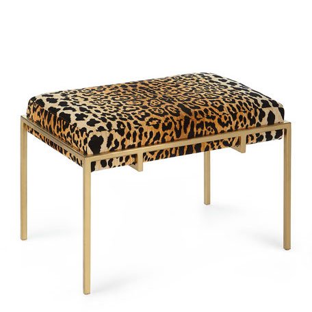 Пуф Metal and Leopard Ottoman Мульти в Нижнем Новгороде | Loft Concept 