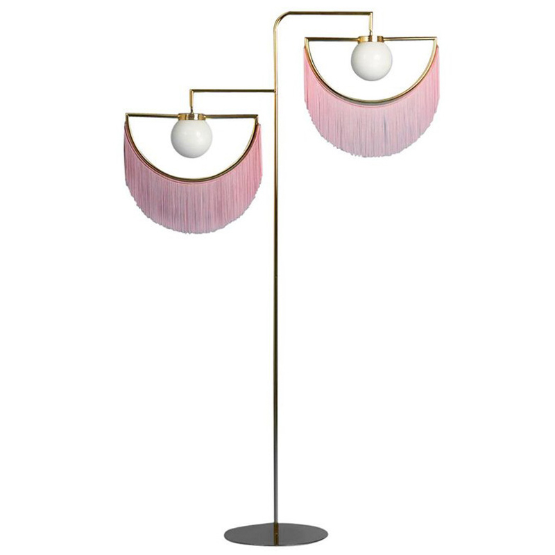 Торшер Inodesign Houtique Masquespacio  Floor lamp Two Золотой Розовый в Нижнем Новгороде | Loft Concept 