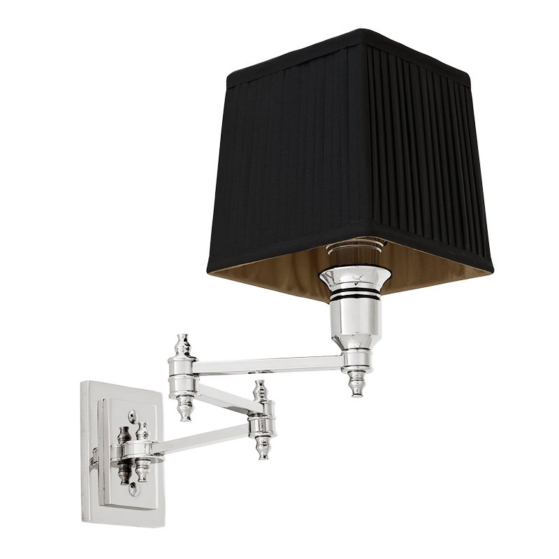 Бра Wall Lamp Lexington Swing Nickel+Black Никель Черный в Нижнем Новгороде | Loft Concept 