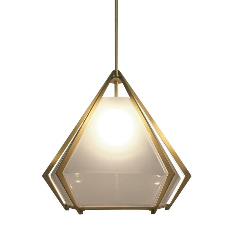 Подвесной светильник Harlow Pendant Lamp white Золотой Белый в Нижнем Новгороде | Loft Concept 