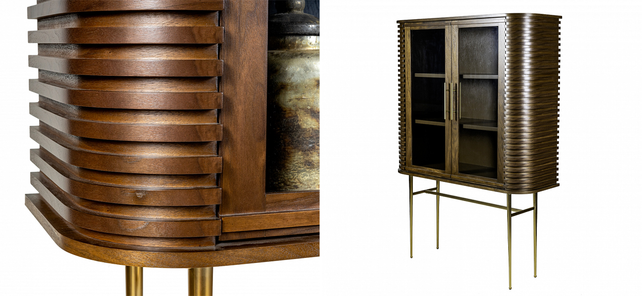 Дизайнерский комод-буфет Wooden Rails - фото №1