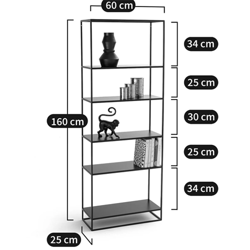 Металлический стеллаж Menzie Black Wide Metal Rack в Нижнем Новгороде