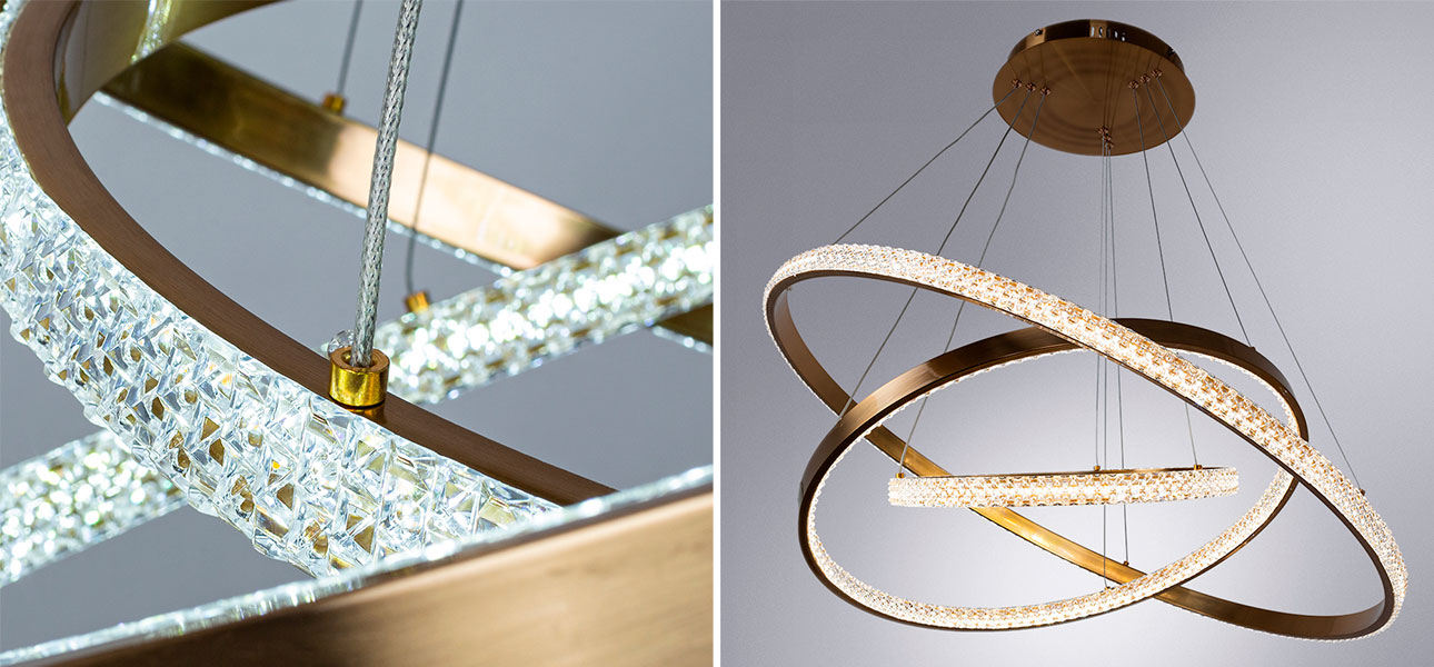 Люстра дизайнерская Gold Rings of Venus  - фото