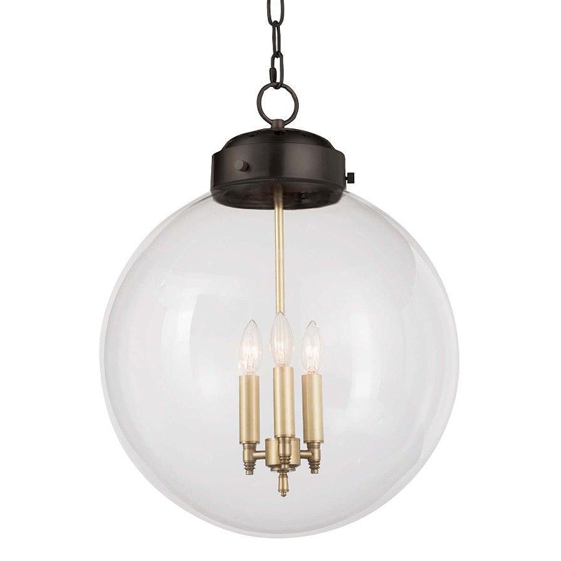 Подвесной светильник Conor Globe Hanging lamp Black Черный Прозрачный (Transparent) в Нижнем Новгороде | Loft Concept 