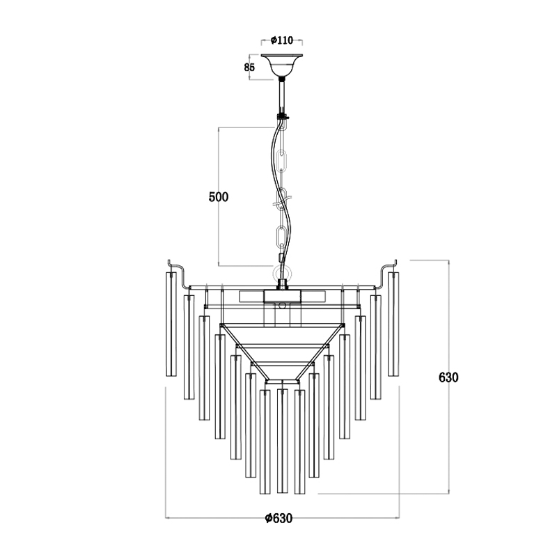 Люстра Eichholtz Chandelier Nova Chrome в Нижнем Новгороде