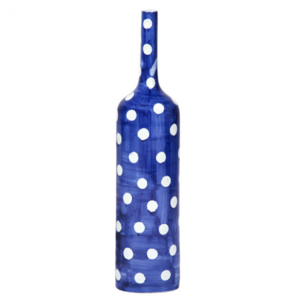 Ваза-бутылка blue & white ornament Point Bottle Синий Белый в Нижнем Новгороде | Loft Concept 