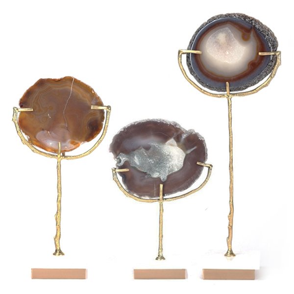 Декоративная статуэтка Stone Agate & Gold Золотой Коричневый в Нижнем Новгороде | Loft Concept 