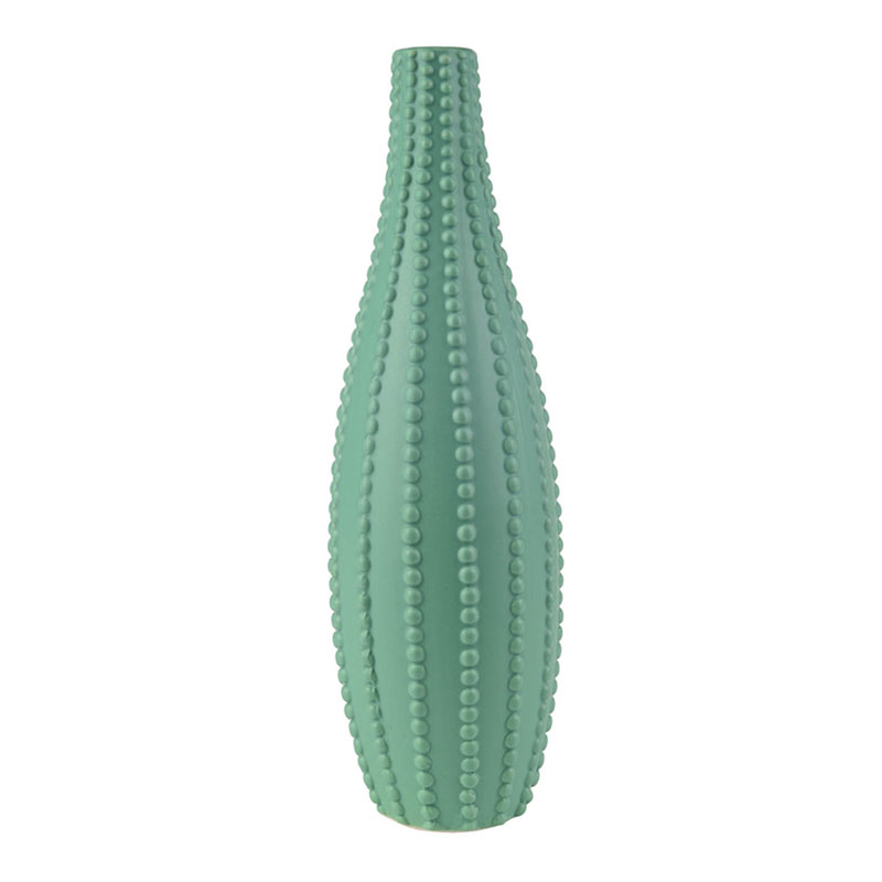 Ваза Ribbed Vase Narrow Throat turquoise 34 Бирюзовый в Нижнем Новгороде | Loft Concept 