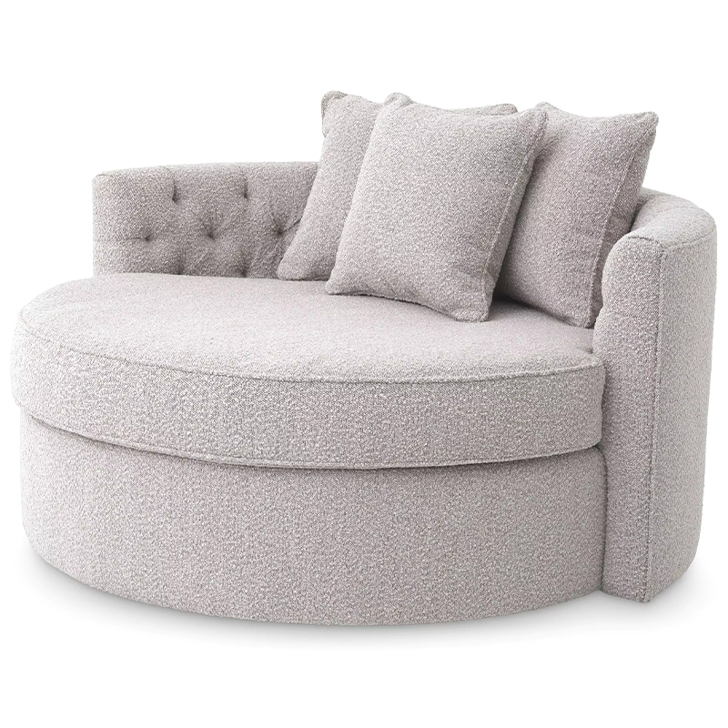 Диван Eichholtz Sofa Carlita Bouclé Grey Серый в Нижнем Новгороде | Loft Concept 