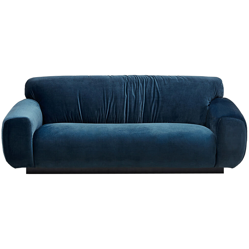 Диван Inesia Sofa blue Темно-синий Черный в Нижнем Новгороде | Loft Concept 