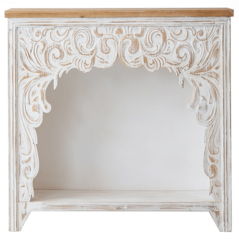 Консоль Indian Antique White Furniture Felicienne Console Древесина Белый в Нижнем Новгороде | Loft Concept 