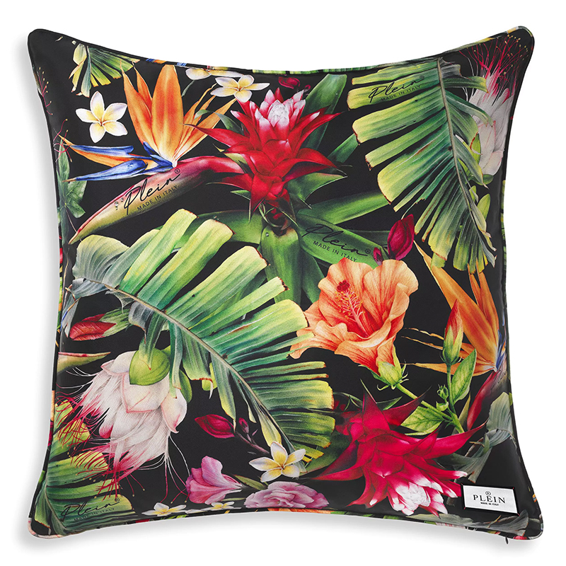 Подушка Philipp Plein Cushion Silk Jungledonna 70 x 70 Мульти в Нижнем Новгороде | Loft Concept 