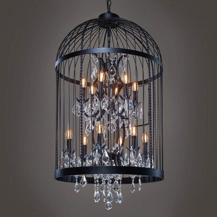 Люстра Steampunk Birdcage Chandelier 60 black Черный в Нижнем Новгороде | Loft Concept 