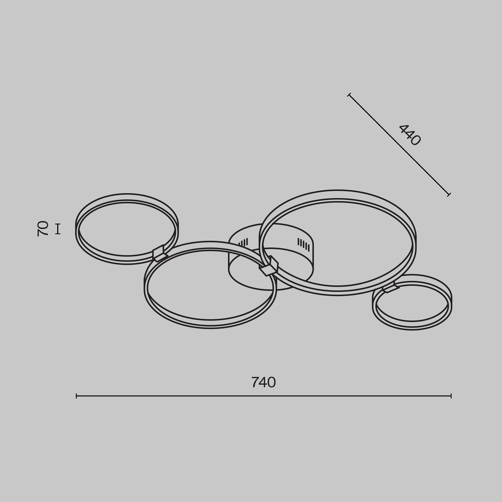 Потолочный светильник Olympia 3000-4000К 39Вт в Нижнем Новгороде