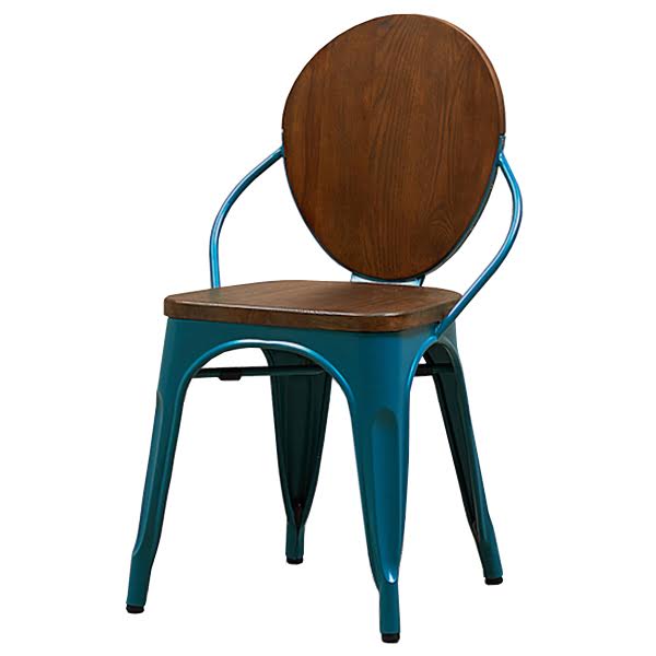 Стул Tolix chair Wooden Turquoise Дуб темный Бирюзовый в Нижнем Новгороде | Loft Concept 