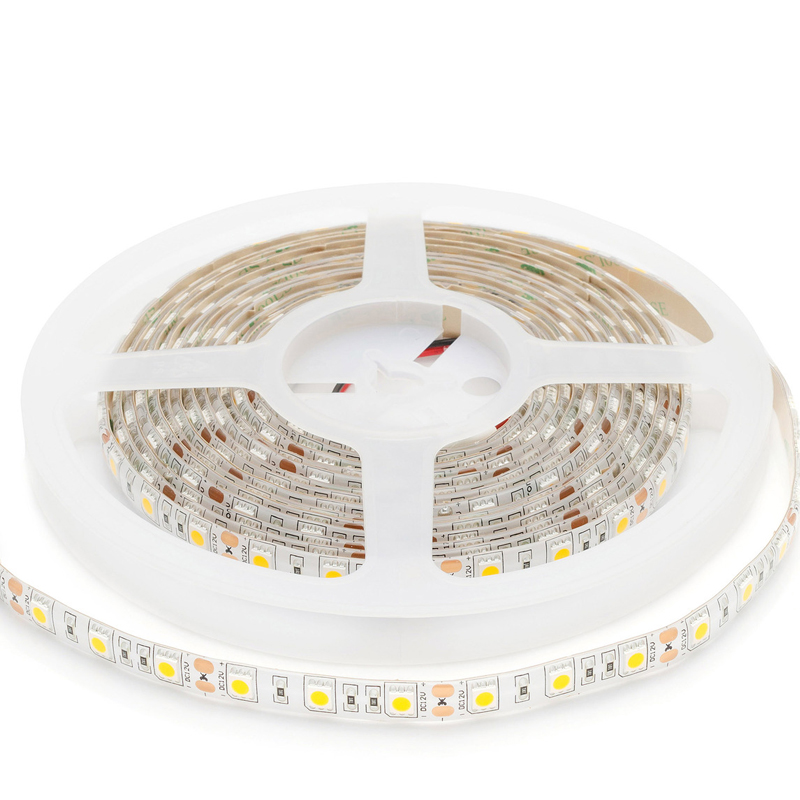 Светодиодная влагозащищенная лента 14,4W/m 60Led/m 5050SMD теплый белый Белый в Нижнем Новгороде | Loft Concept 