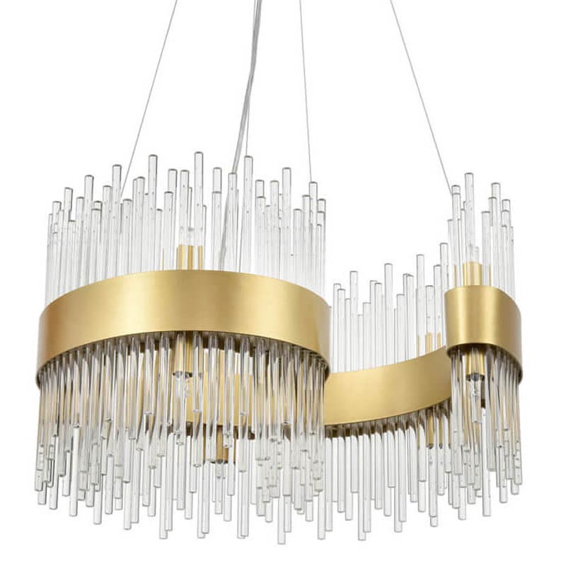 Люстра Nembus Chandelier 50 gold Прозрачный (Transparent) Золотой в Нижнем Новгороде | Loft Concept 