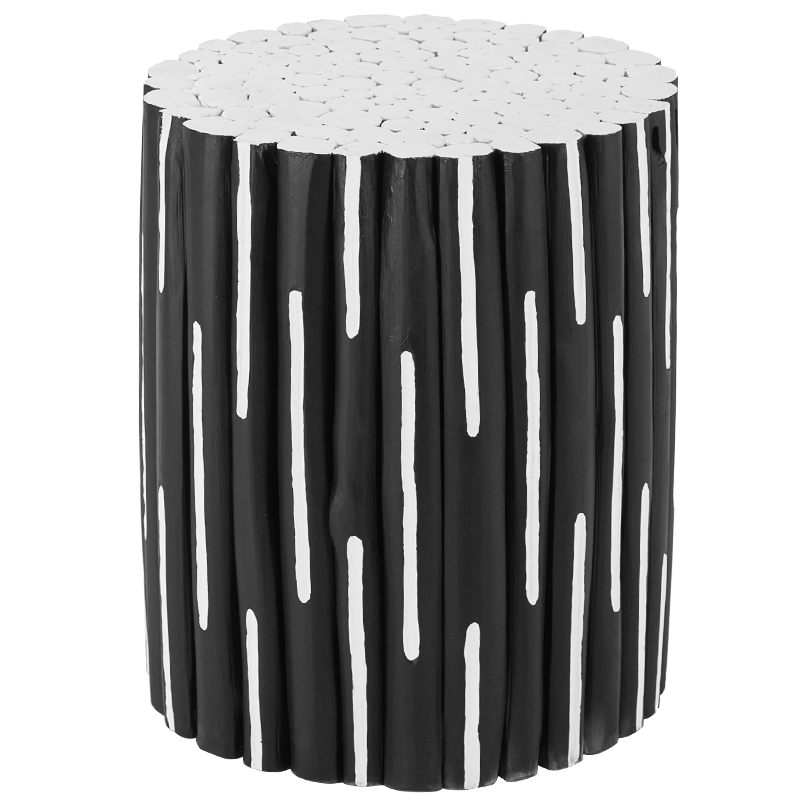 Приставной стол Table Licorice Sticks Black White Черно-белый в Нижнем Новгороде | Loft Concept 