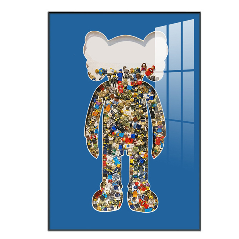 Постер Bearbrick Blue Мульти в Нижнем Новгороде | Loft Concept 