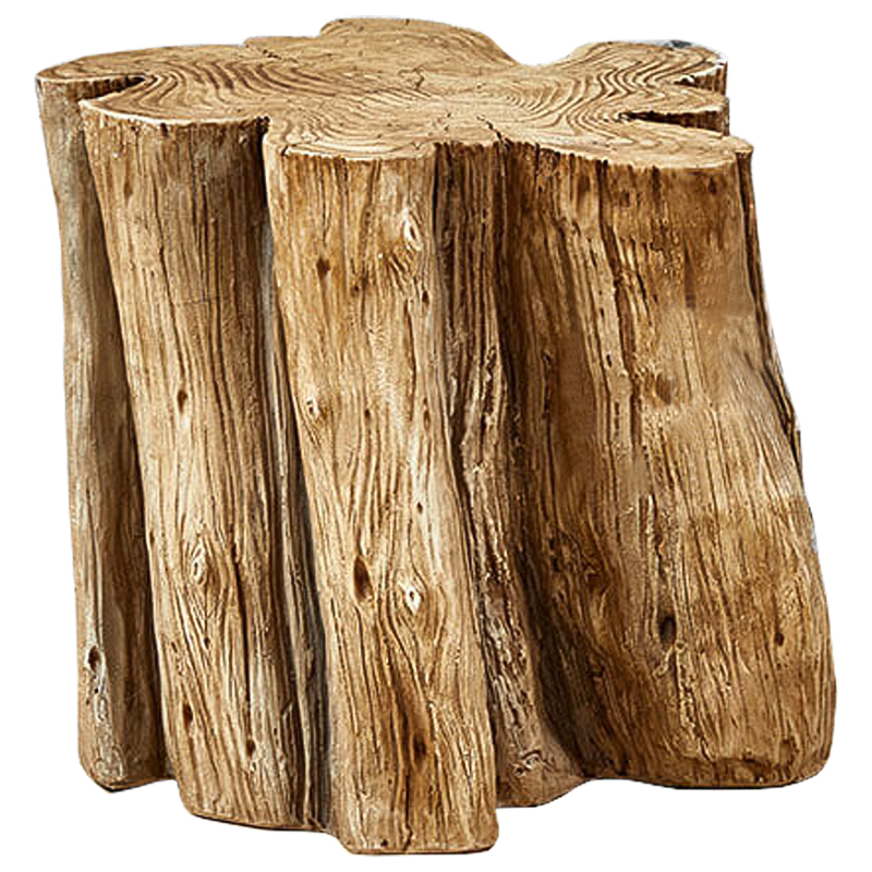 Приставной стол Wavy Stump Side Table Коричневый в Нижнем Новгороде | Loft Concept 