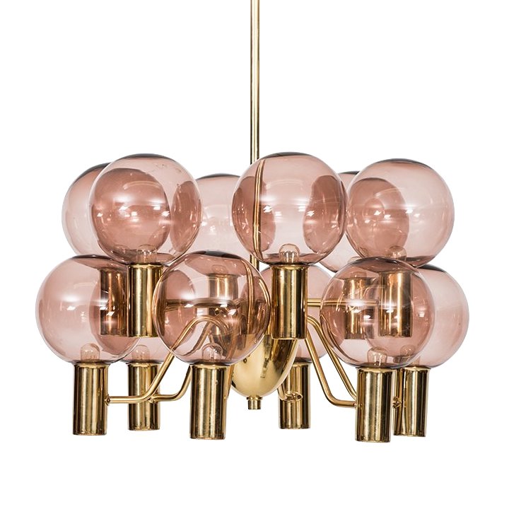 Люстра Hans-Agne Jakobsson Ceiling Lamps Глянцевое золото Розовый (Rose) в Нижнем Новгороде | Loft Concept 