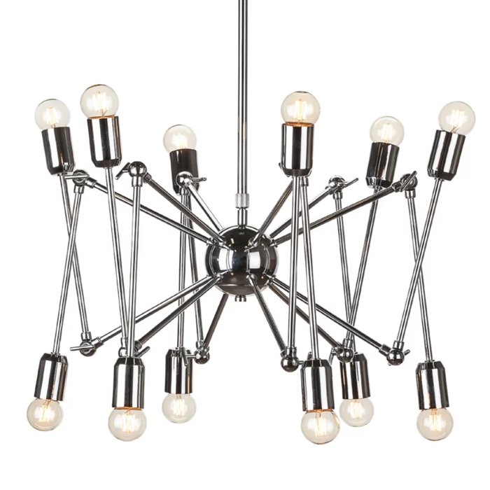 Подвесной светильник LOFT SPUTNIK CHANDELIER SPIDER Silver Серебряный в Нижнем Новгороде | Loft Concept 