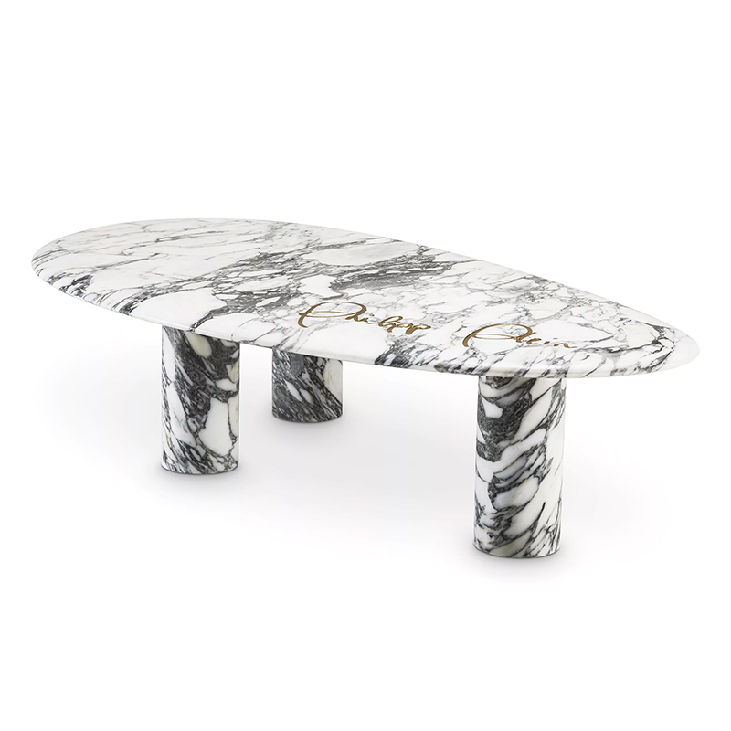 Кофейный стол Philipp Plein Coffee Table Forte Белый Белый Мрамор Bianco в Нижнем Новгороде | Loft Concept 