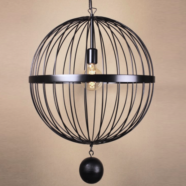 Подвесной светильник Wire Cage Pendant Spher Black Черный в Нижнем Новгороде | Loft Concept 