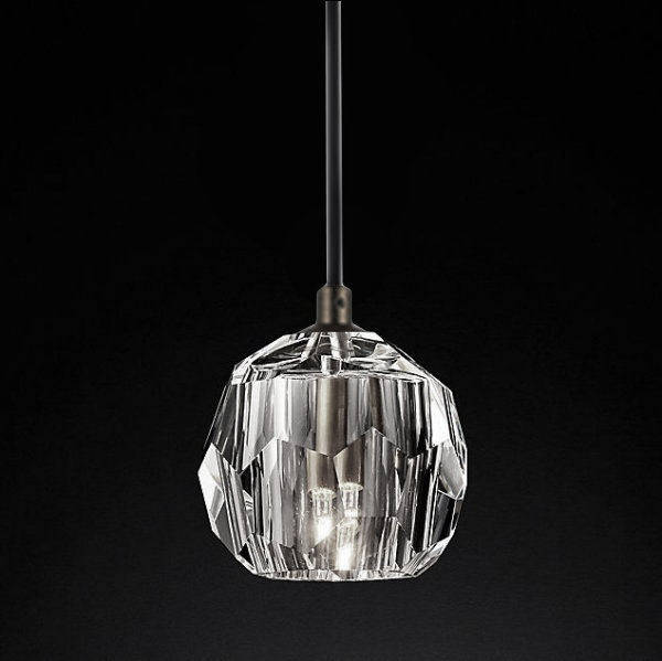 Подвесной светильник Boule De Cristal Single Rod Pendant Chrome Хром в Нижнем Новгороде | Loft Concept 