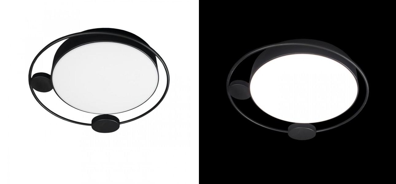 Потолочный светильник Black Saturn Two satellites D 50 - фото