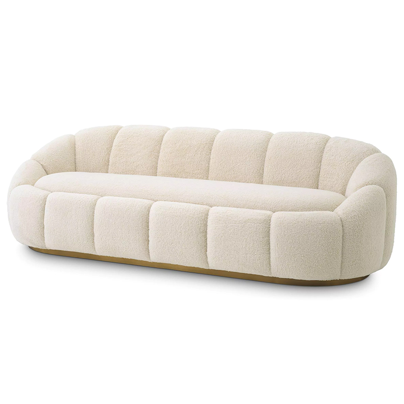 Диван Eichholtz Sofa Inger Brisbane Cream Кремовый Латунь в Нижнем Новгороде | Loft Concept 