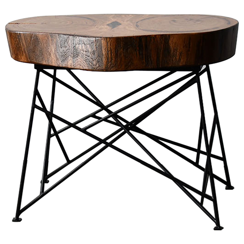 Кофейный стол Owly Industrial Metal Rust Coffee Table Коричневый Черный в Нижнем Новгороде | Loft Concept 