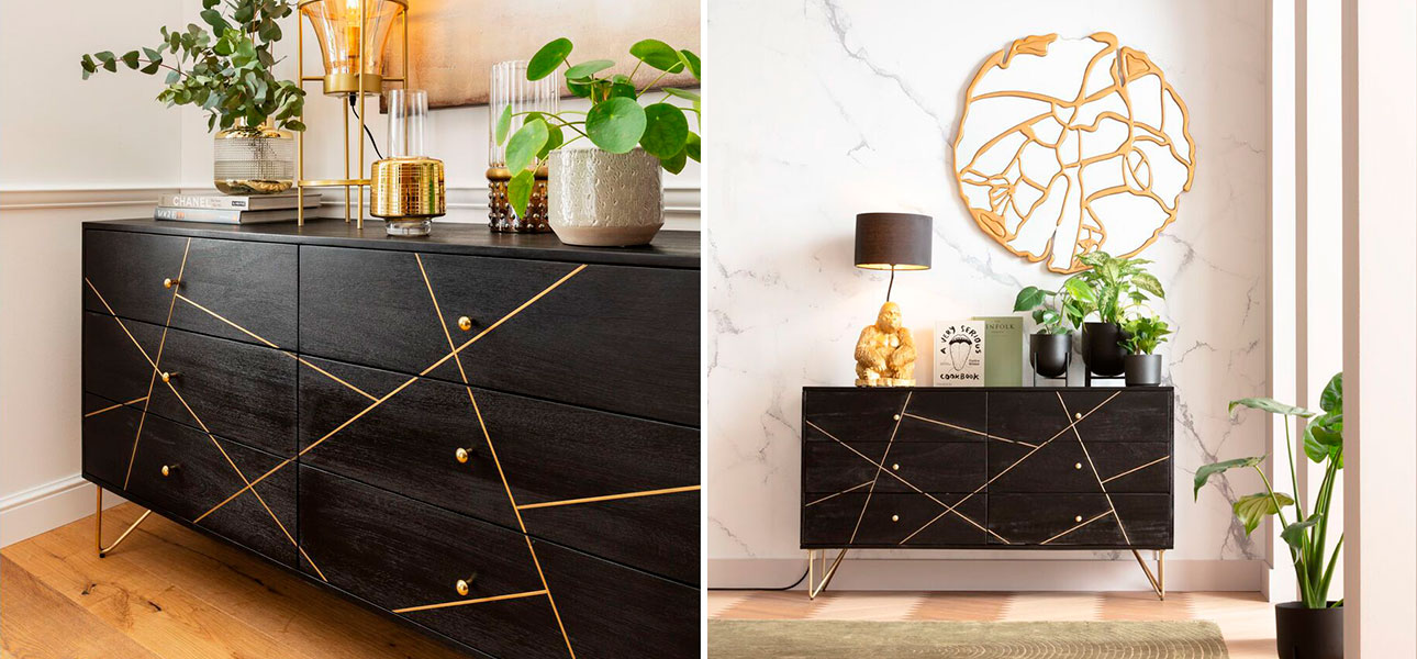 Комод деревянный Falling lines - фото №4