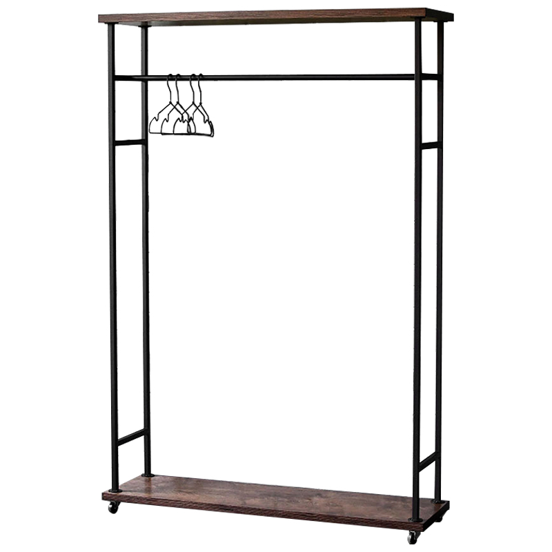 Рейл Lowery Brown Industrial Metal Rust Clothes Rail Черный Коричневый в Нижнем Новгороде | Loft Concept 