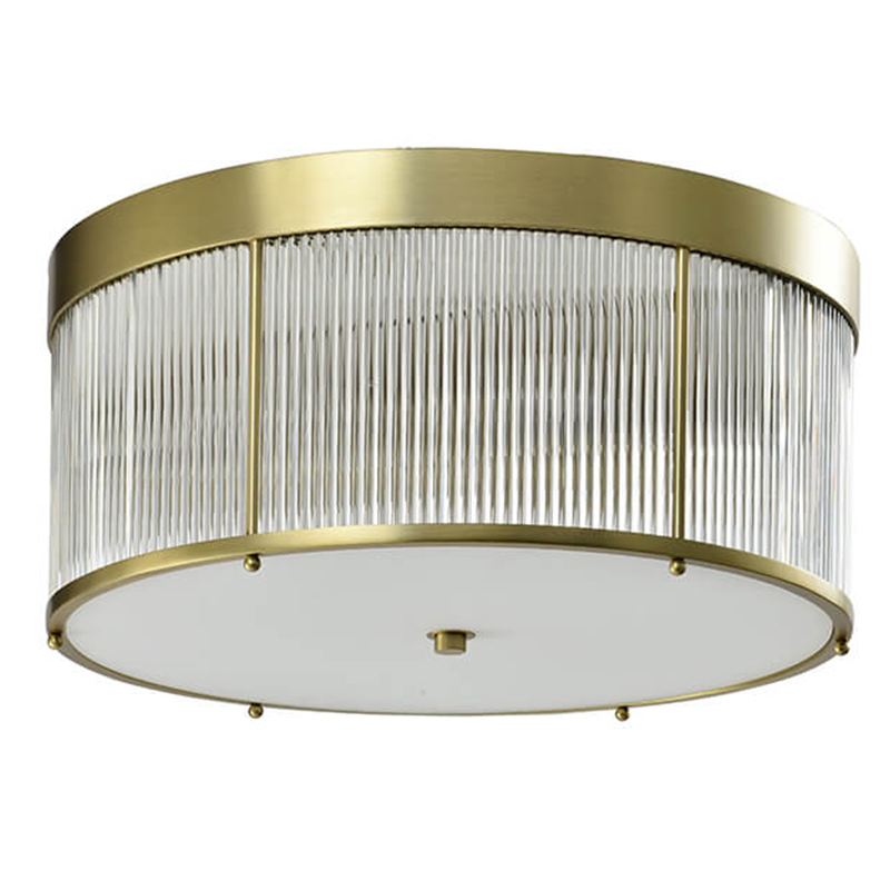 Потолочный светильник Caleb Brass Ceiling Lamp Латунь Прозрачный (Transparent) в Нижнем Новгороде | Loft Concept 