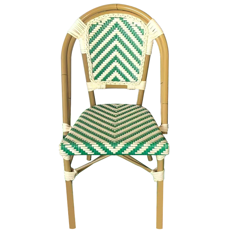 Стул ротанг Wicker Fabian Rattan Chair Green Древесина Зеленый Бежевый в Нижнем Новгороде | Loft Concept 