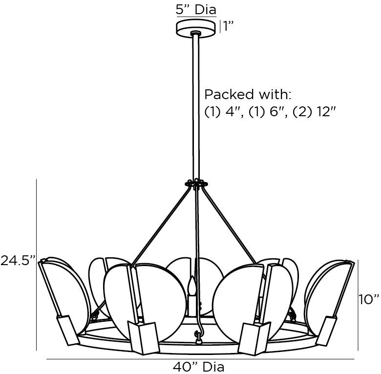 Люстра Arteriors SIERRA CHANDELIER GOLD в Нижнем Новгороде