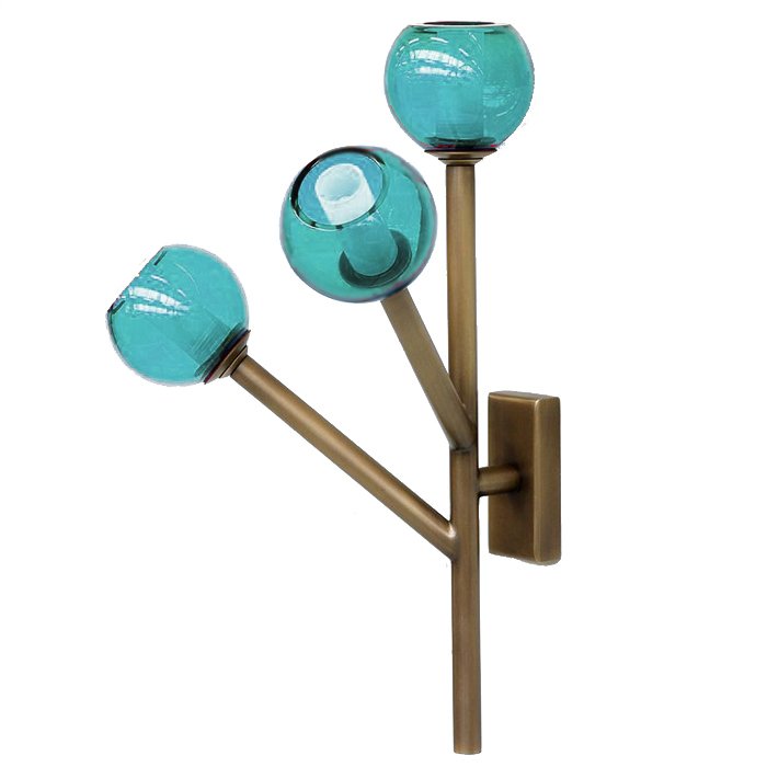 Бра Last Night Wall Lamp Turquoise Латунь Бирюзовый в Нижнем Новгороде | Loft Concept 