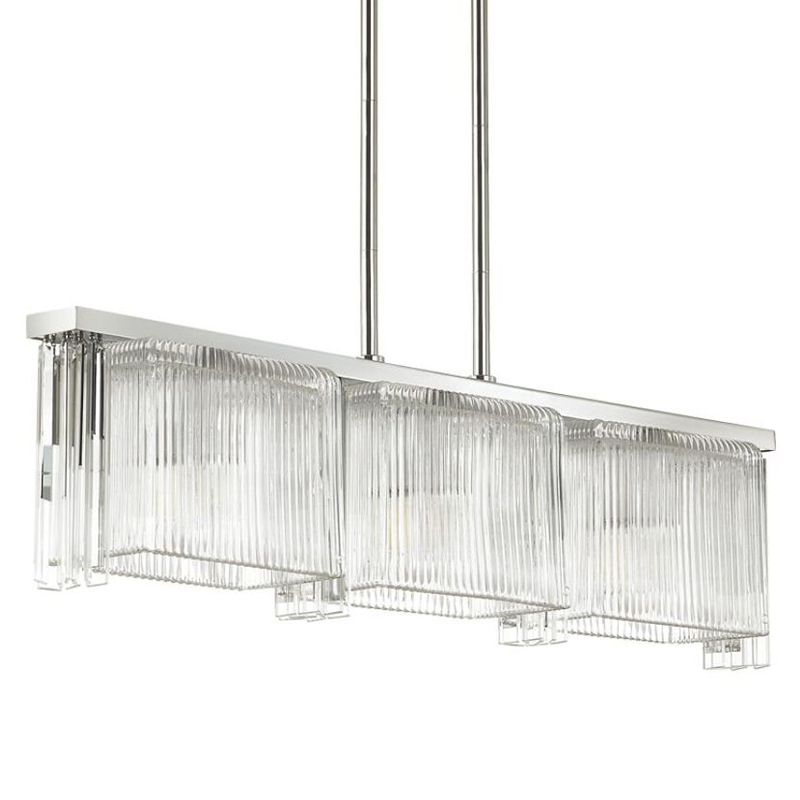 Люстра Madelen Chrome Linear Chandelier Хром Прозрачный (Transparent) в Нижнем Новгороде | Loft Concept 