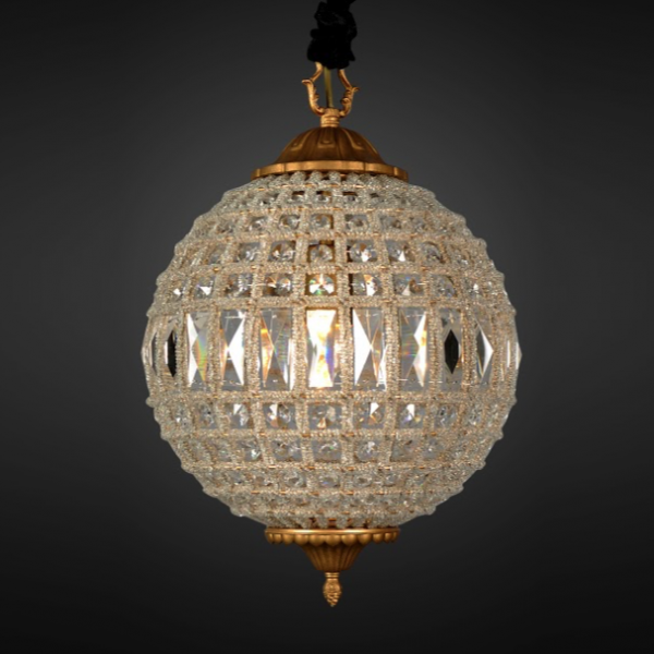 Люстра RH 19th c. Casbah Crystal Pendant 32 Темная бронза винтаж в Нижнем Новгороде | Loft Concept 