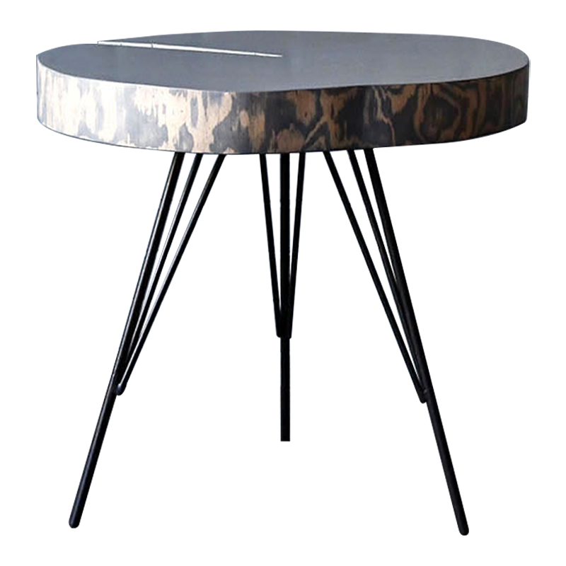 Кофейный стол Farley Industrial Metal Rust Coffee Table Дерево Серый Черный в Нижнем Новгороде | Loft Concept 