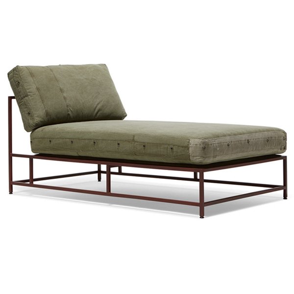 Кушетка Olive Military Fabric Sectional Lounge Оливковый в Нижнем Новгороде | Loft Concept 