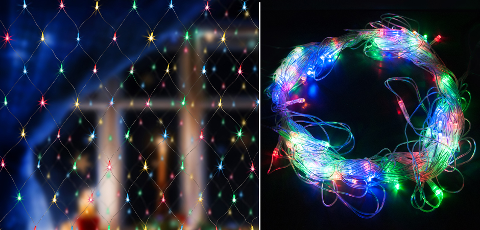 Гирлянда-Сетка Цветные светодиоды - Loft-Concept в Нижнем Новгороде