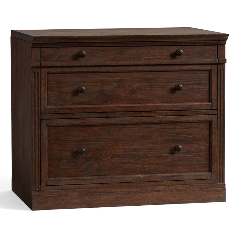 Комод с двумя ящиками Benjamin Chest of 2 Drawers Бежево-серый Белый Коричневый Черный в Нижнем Новгороде | Loft Concept 