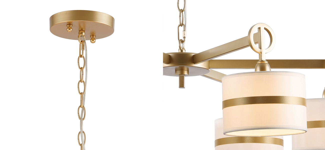 Люстра цвета матовое золото GUENAEL - фото