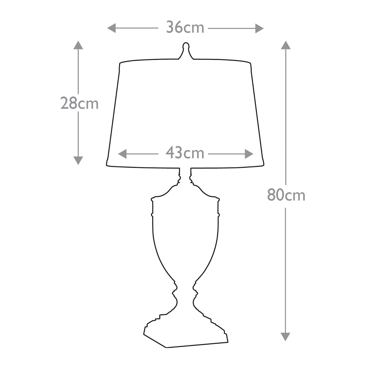 Настольная лампа со тканевым абажуром и прозрачным ребристым стеклянным основанием Quoizel в Нижнем Новгороде