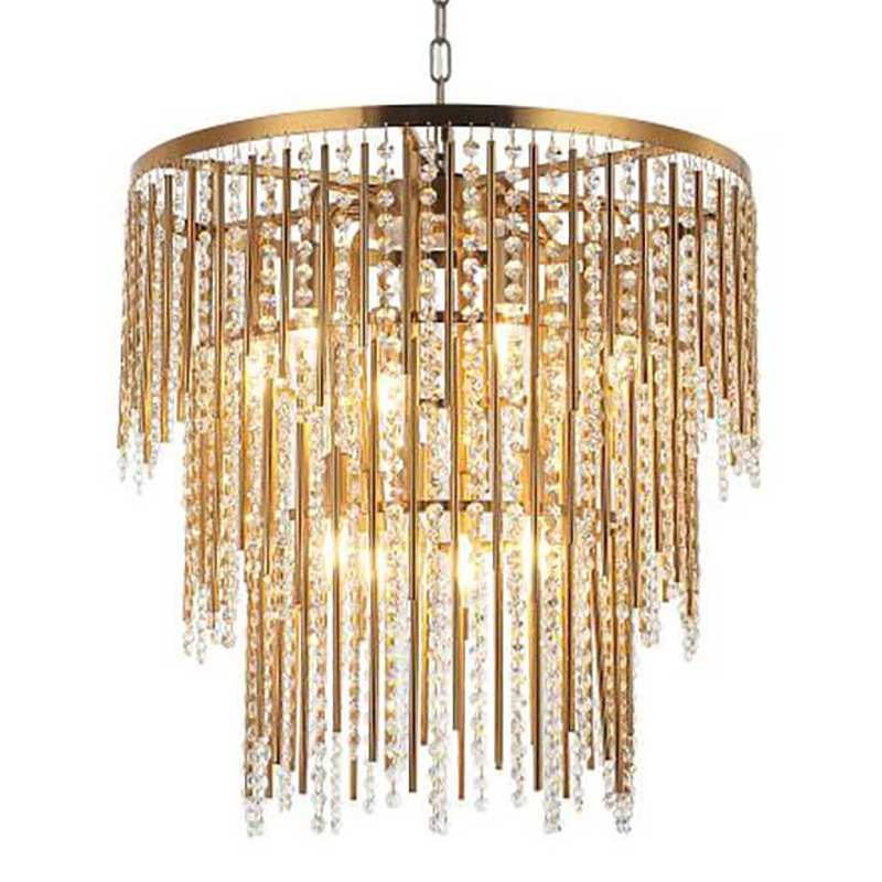 Люстра Crystal Wind Chimes Bronze Chandelier Бронза Прозрачный в Нижнем Новгороде | Loft Concept 