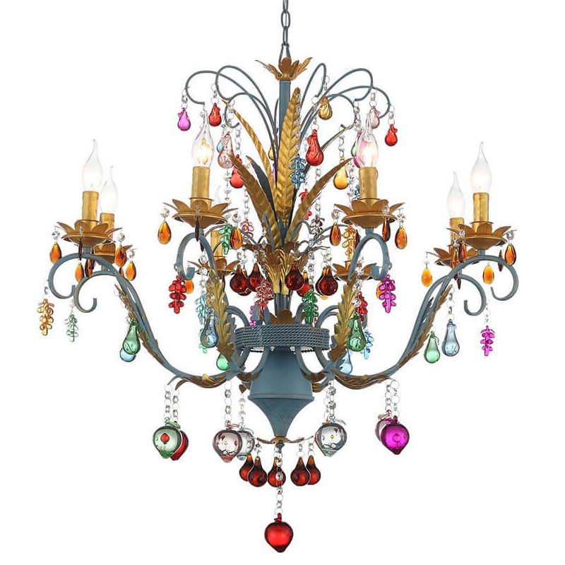 Люстра Colored Glass Pendant Chandelier 65 Мульти Люстра Colored Glass Pendant Chandelier 65 Мульти в Нижнем Новгороде | Loft Concept