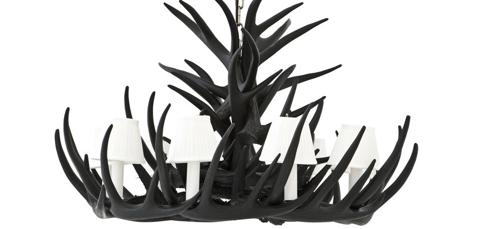 Люстра Eichholtz Chandelier Horn Highlands Black - Loft-Concept в Нижнем Новгороде